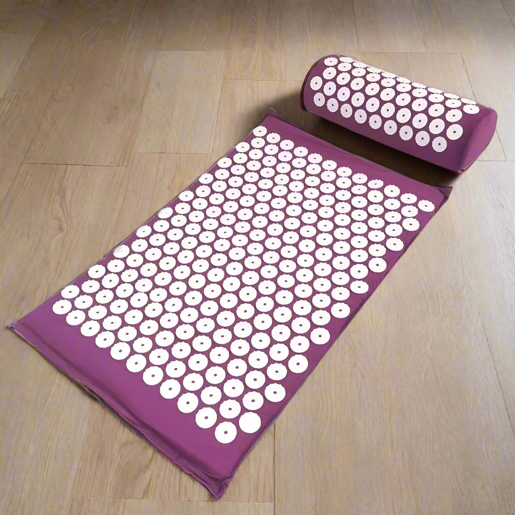 Massager Cushion Massage Yoga Mat Acupressure Relieve Pain Stress Back Body Pain Spike Mat Acupuncture Mat and Pillow Set