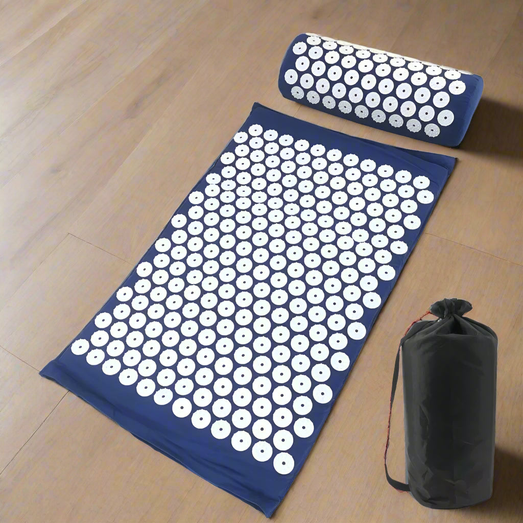 Massager Cushion Massage Yoga Mat Acupressure Relieve Pain Stress Back Body Pain Spike Mat Acupuncture Mat and Pillow Set